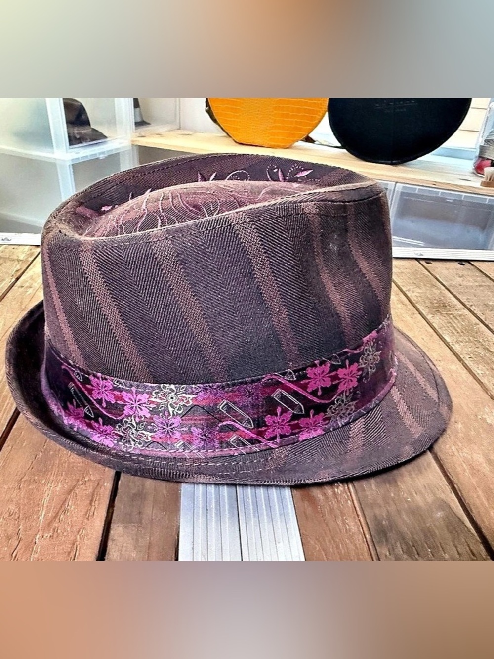 Goorin Bros 1333 MINNA Artist Fedora XL 59cm Style 400-0959 Rare